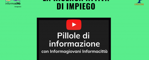 La ricerca attiva di impiego. Un nuovo video da Informagiovani di Arzignano! La ricerca attiva di impiego. Un nuovo video da Informagiovani di Arzignano!