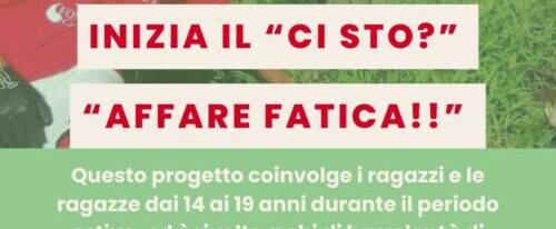 “Ci Sto? Affare Fatica!”: un’esperienza di volontariato per ragazze e ragazzi dai 14 ai 18 anni, ad Arzignano! “Ci Sto? Affare Fatica!”: un’esperienza di volontariato per ragazze e ragazzi dai 14 ai 18 anni, ad Arzignano!
